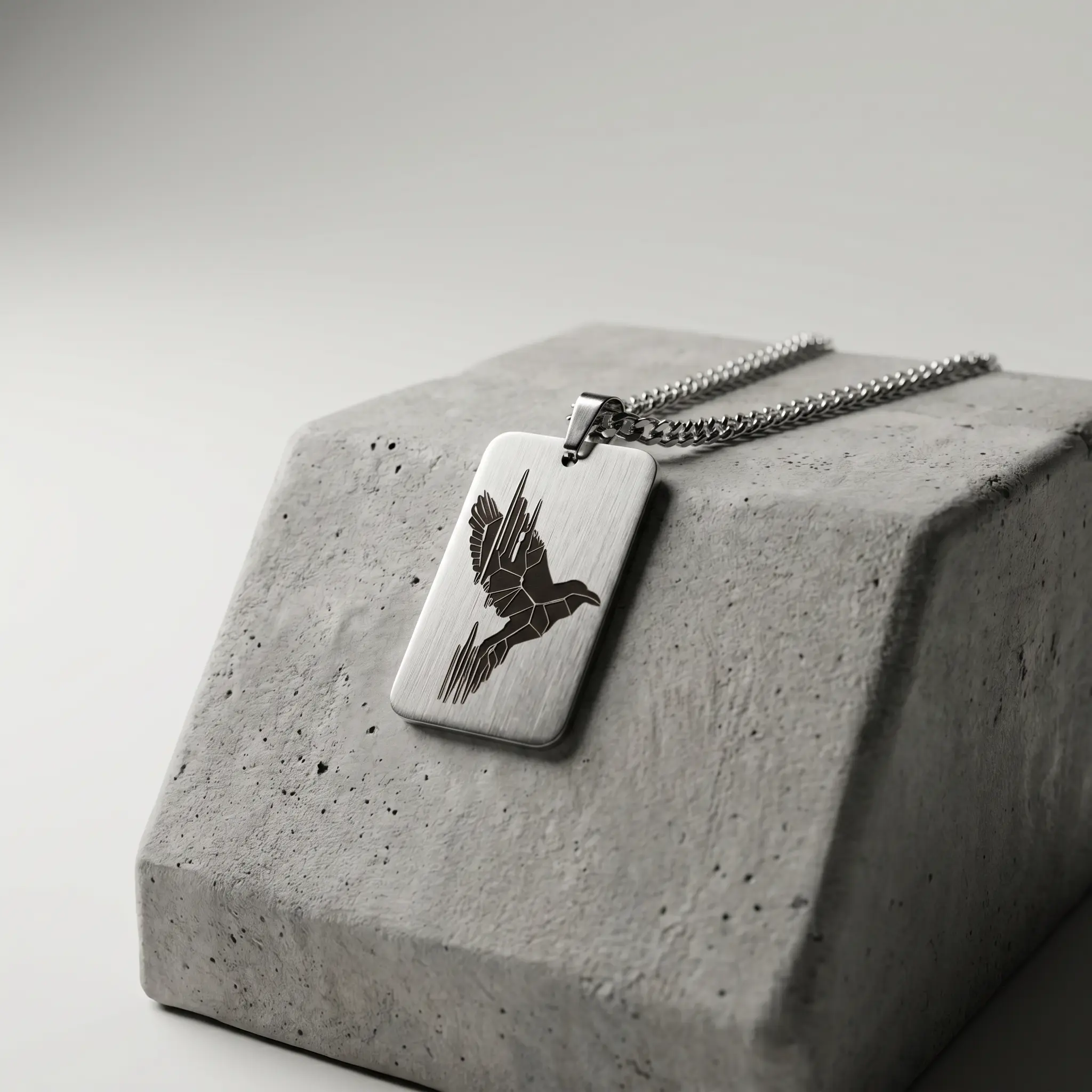 Crow Pendant Necklace