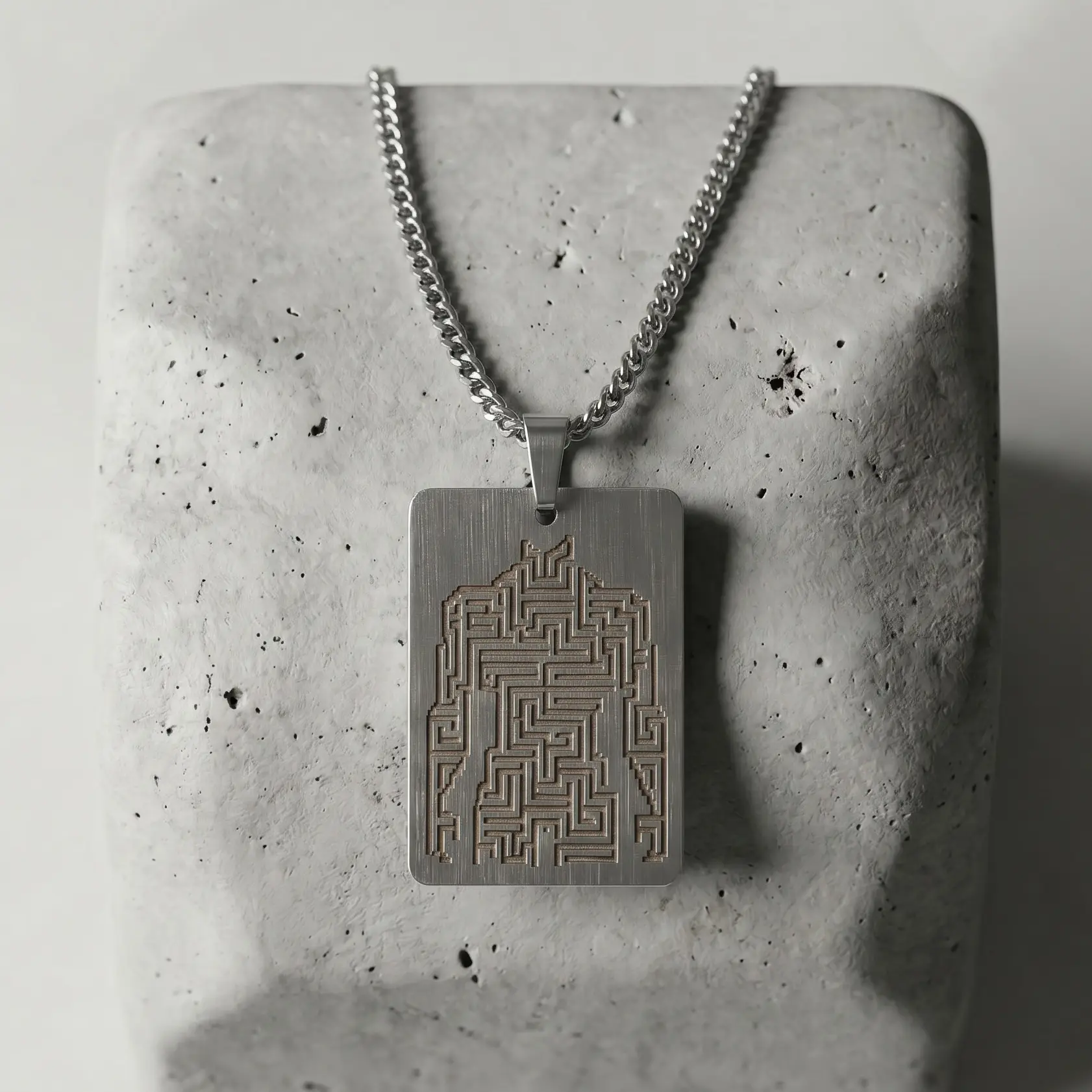 Maze Pendant Necklace