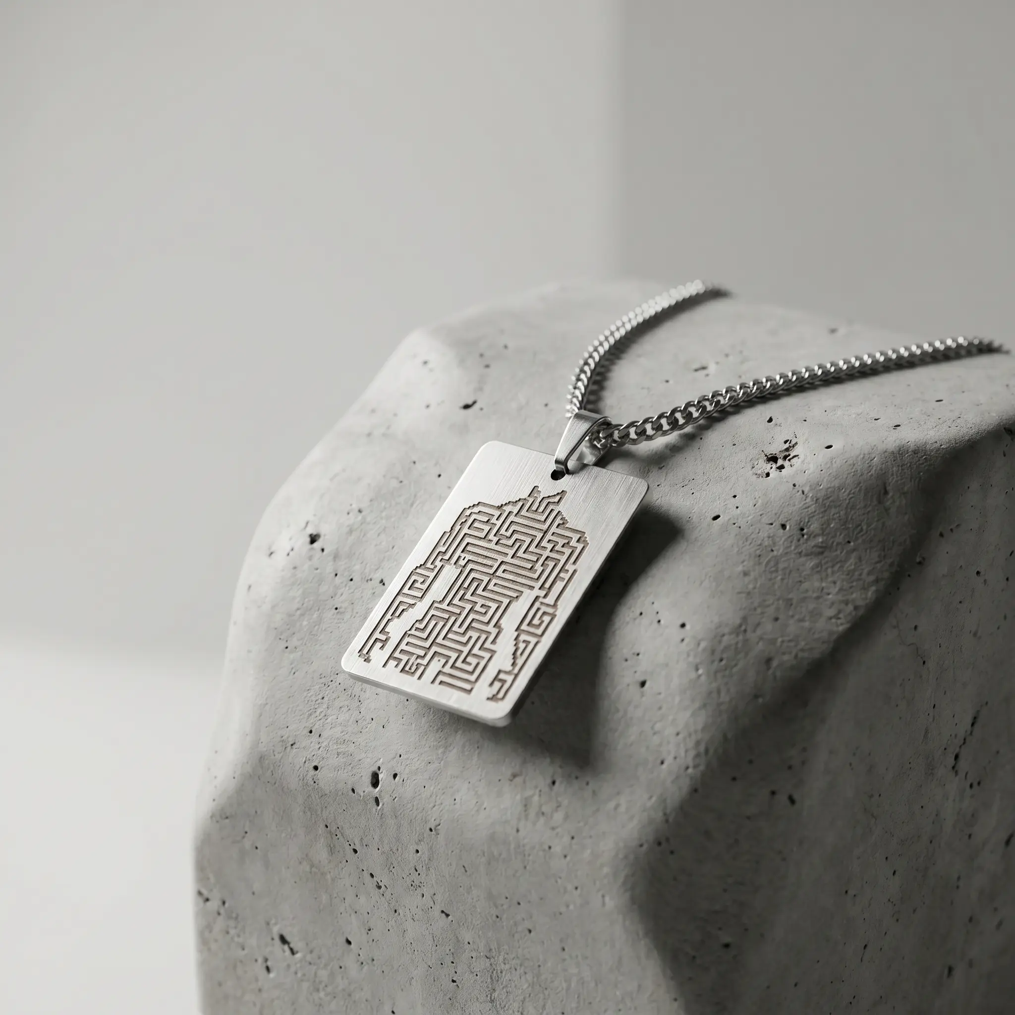 Maze Pendant Necklace
